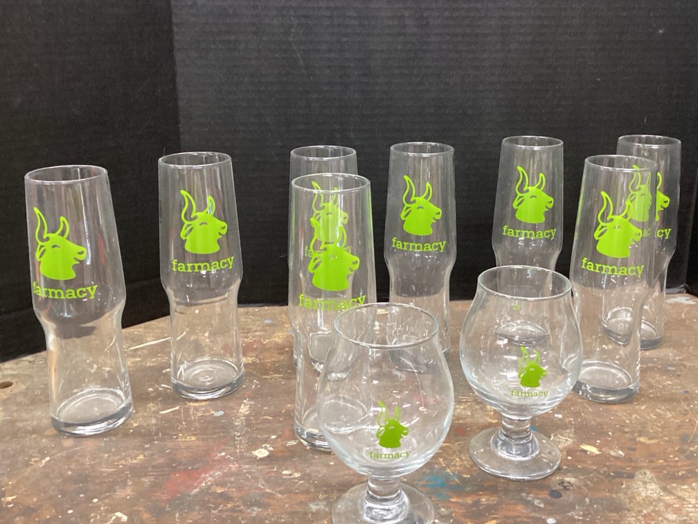 Farmacy Beer & Wine Glasses