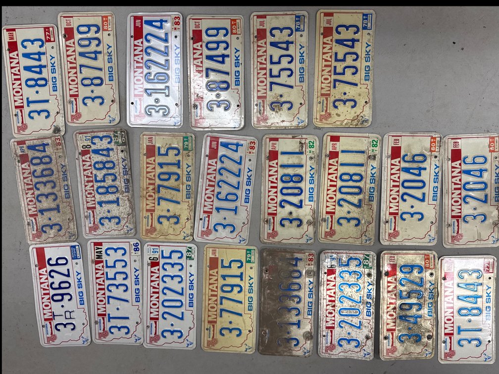 Montana Bicentennial Plates