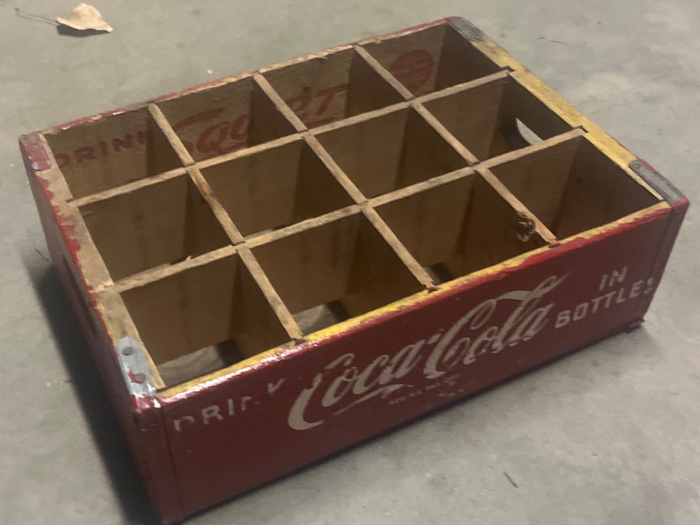 Glendive Coca Cola Bottling Crate Red