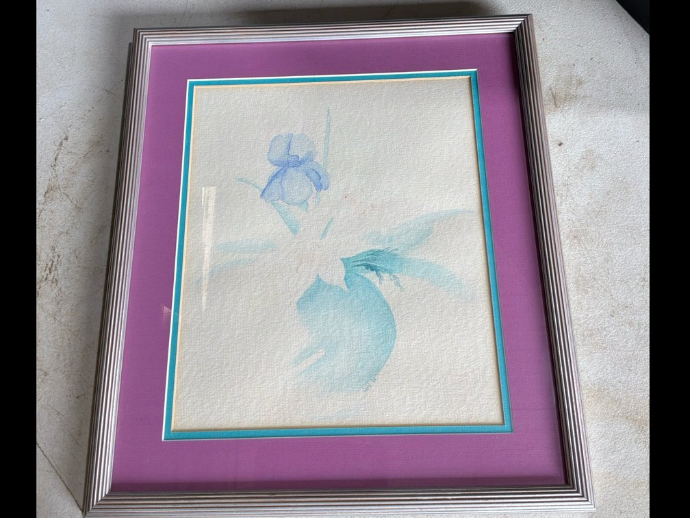 Framed Watercolor Picture by Cori