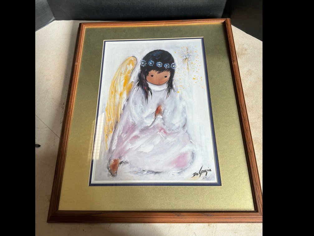 Framed Watercolor Print “ A Little Prayer” by De Grazia