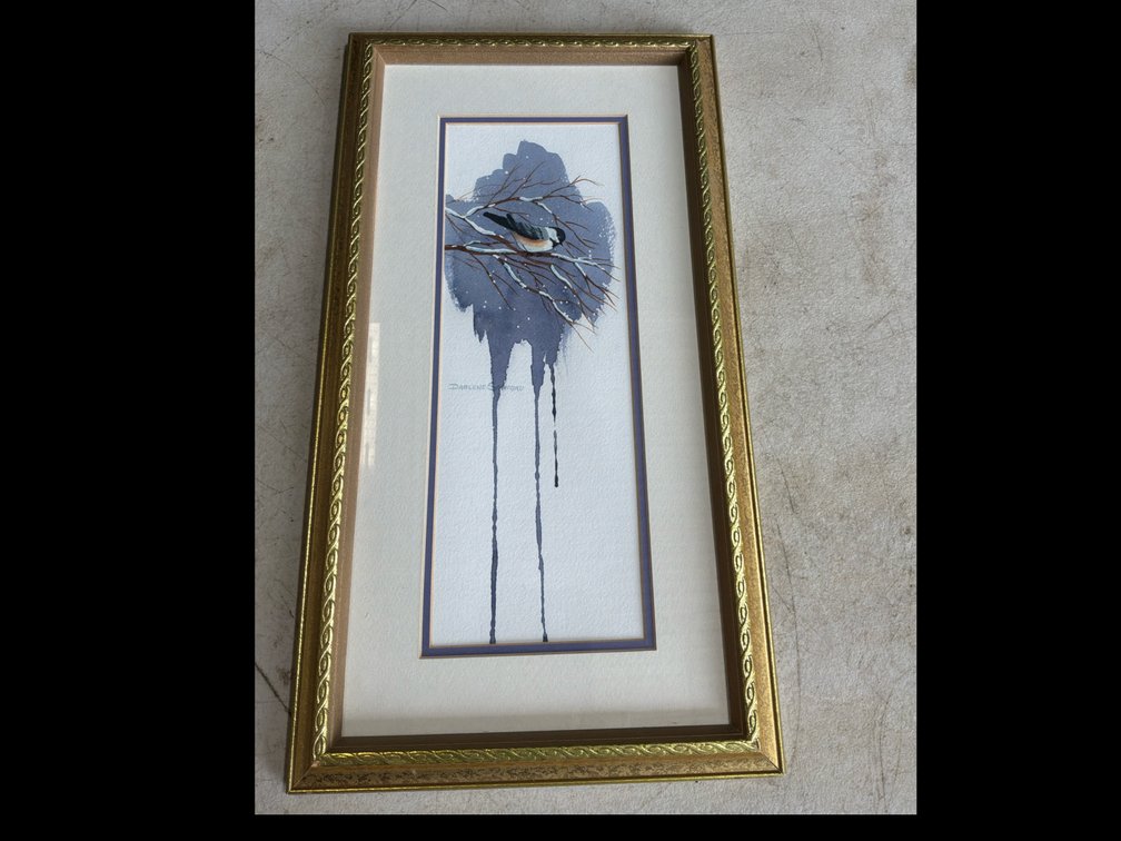 Framed Watercolor Picture by Darlene Sanford