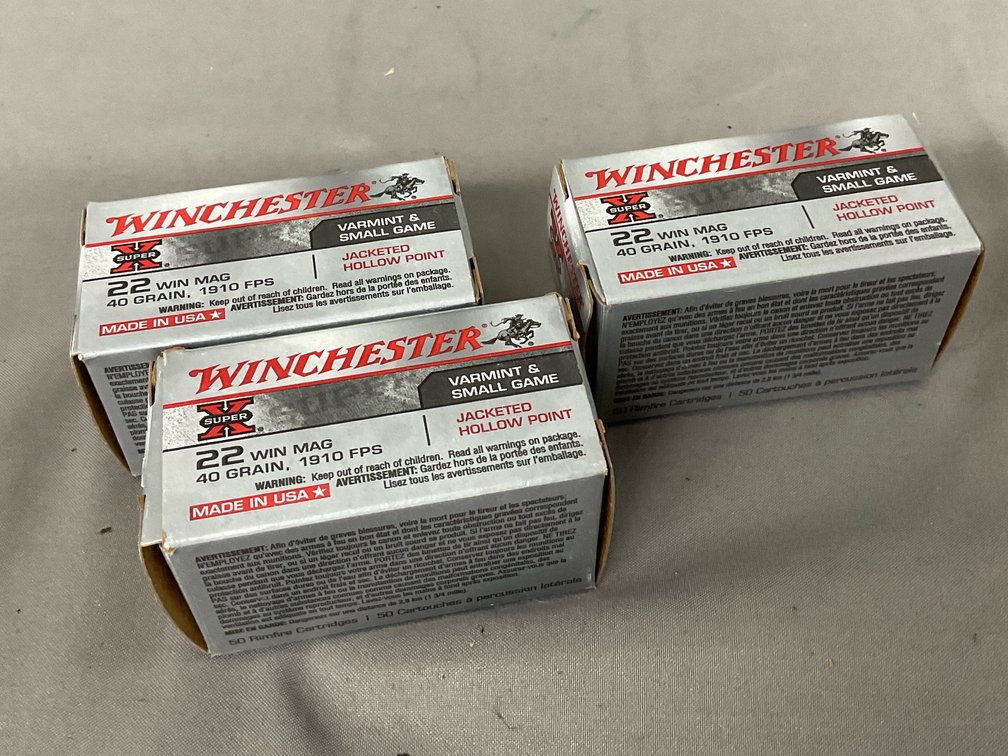 Winchester 22 WIN MAG 40gr JHP (150)