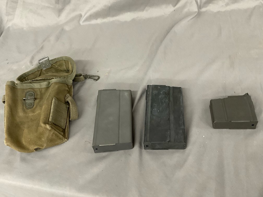 M1A1 Magazines (3) W/ Canvas Pouch