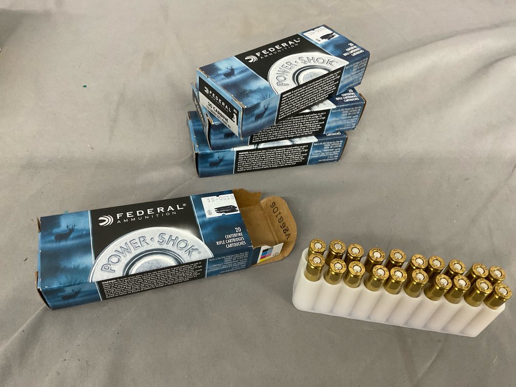 Federal 30 Carbine 110gr SP RN Ammo (80)