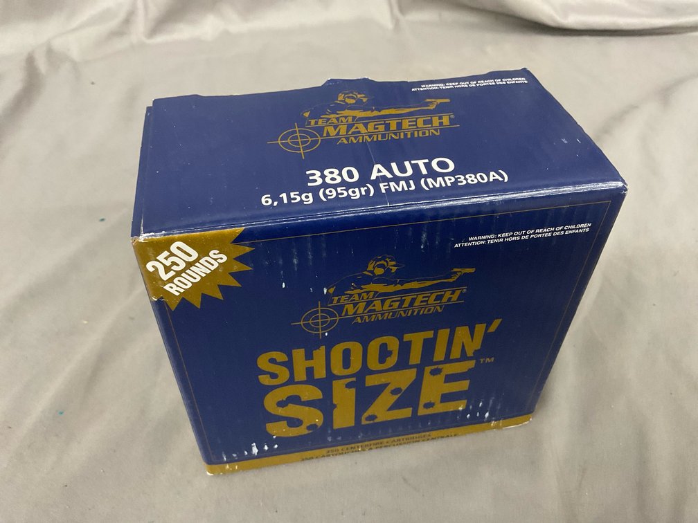 Magtech 380 Auto 95gr FMJ Ammo (250)