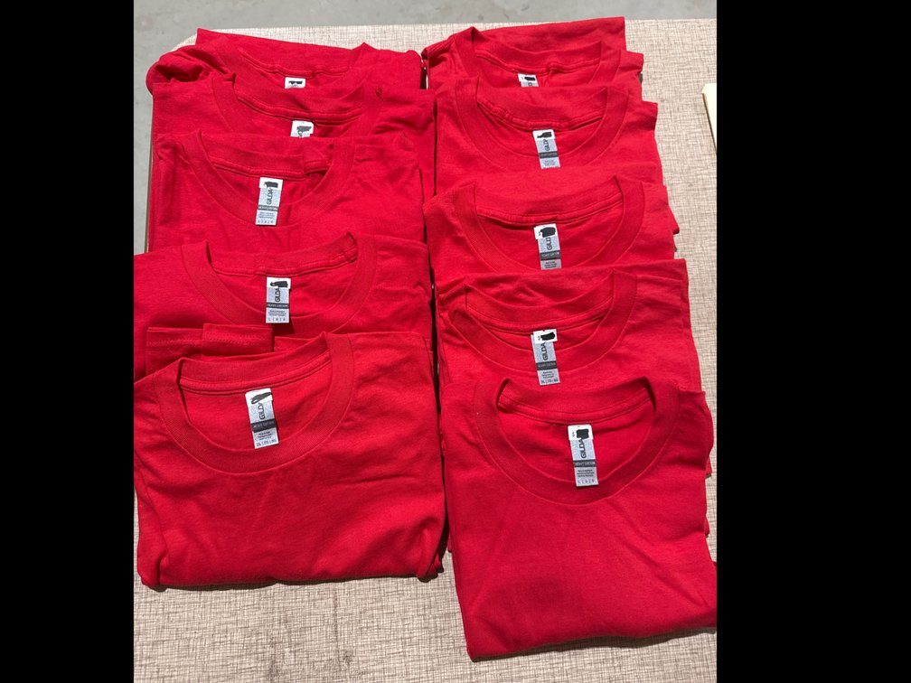 Gilden Heavy Cotton Red T-Shirts