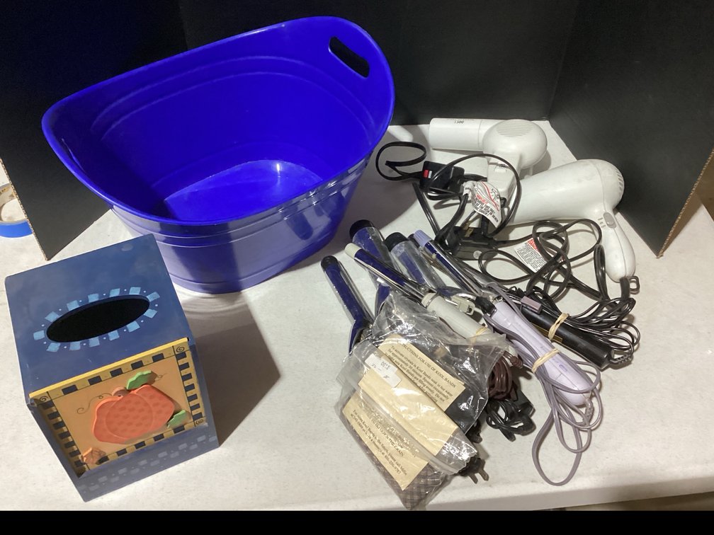 Curling Irons - Hair Dryers - Kool Bands - Kleenex Holder