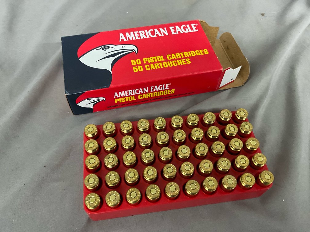 American Eagle 40 S&W 165gr FMJ FP Ammo (50)