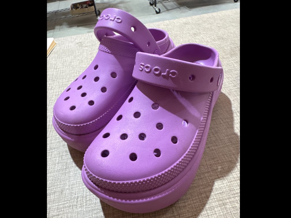 Purple Crocs