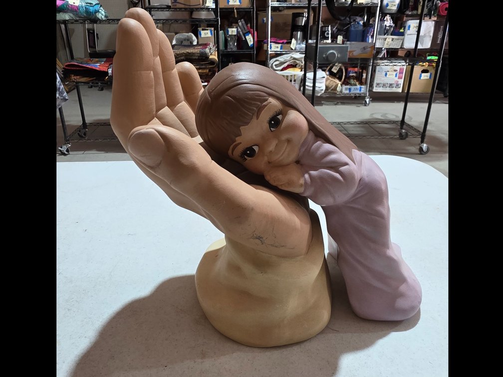 Ceramic Hand and Child