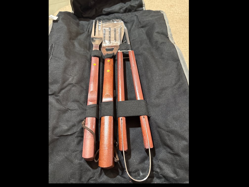 BBQ Grill Tool Set In Cardinals Case