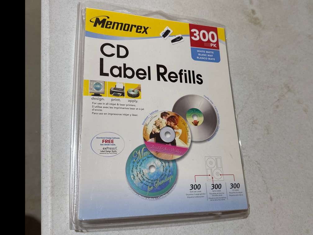 Memorex CD Label Refills
