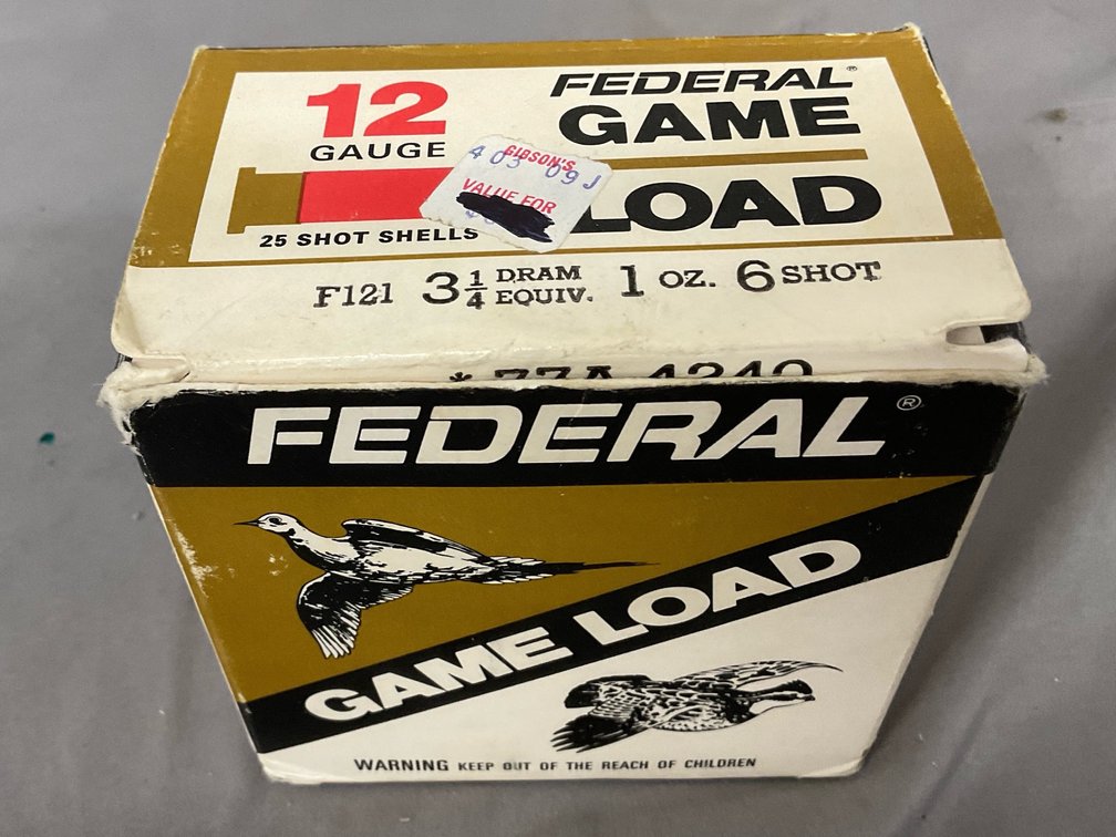 Federal 12Ga 6 Shot Shotshells Partial Box (14)