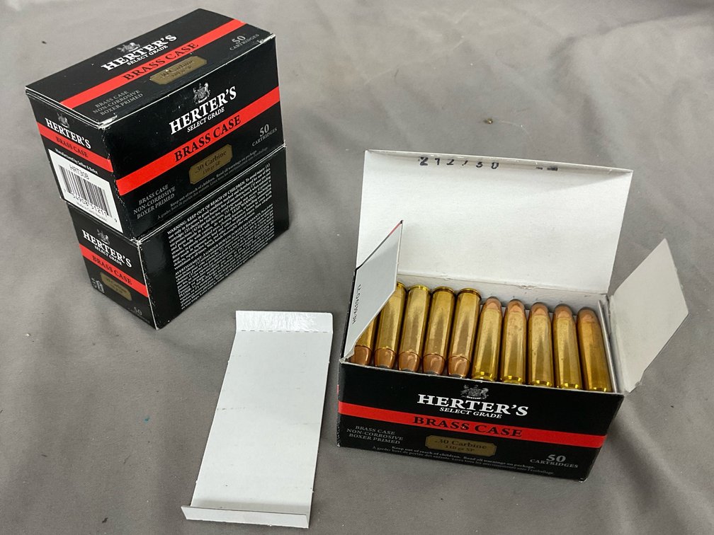Herters 30 Carbine 110gr SP Ammo (150)