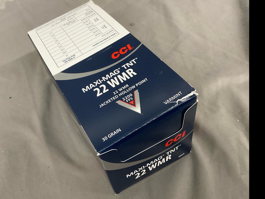 CCI 22 WMR 30gr Maxi MAG TNT Ammo (500)