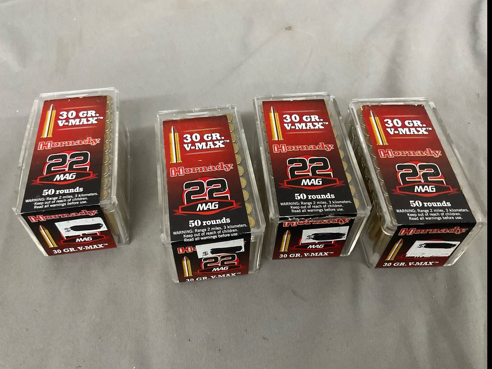 Hornady 22 MAG 30gr V-MAX Ammo (200)