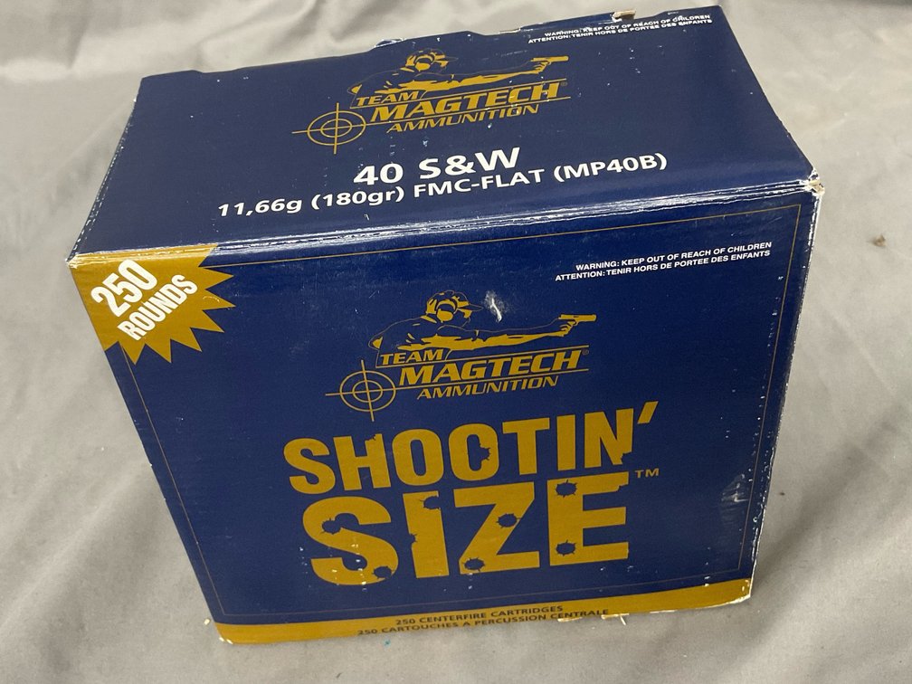 Magtech 40 S&W 180gr FMC-FLAT Ammo (250)