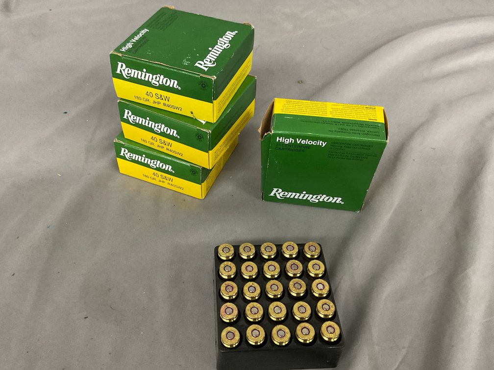 Remington 40 S&W 180gr JHP Ammo (100)