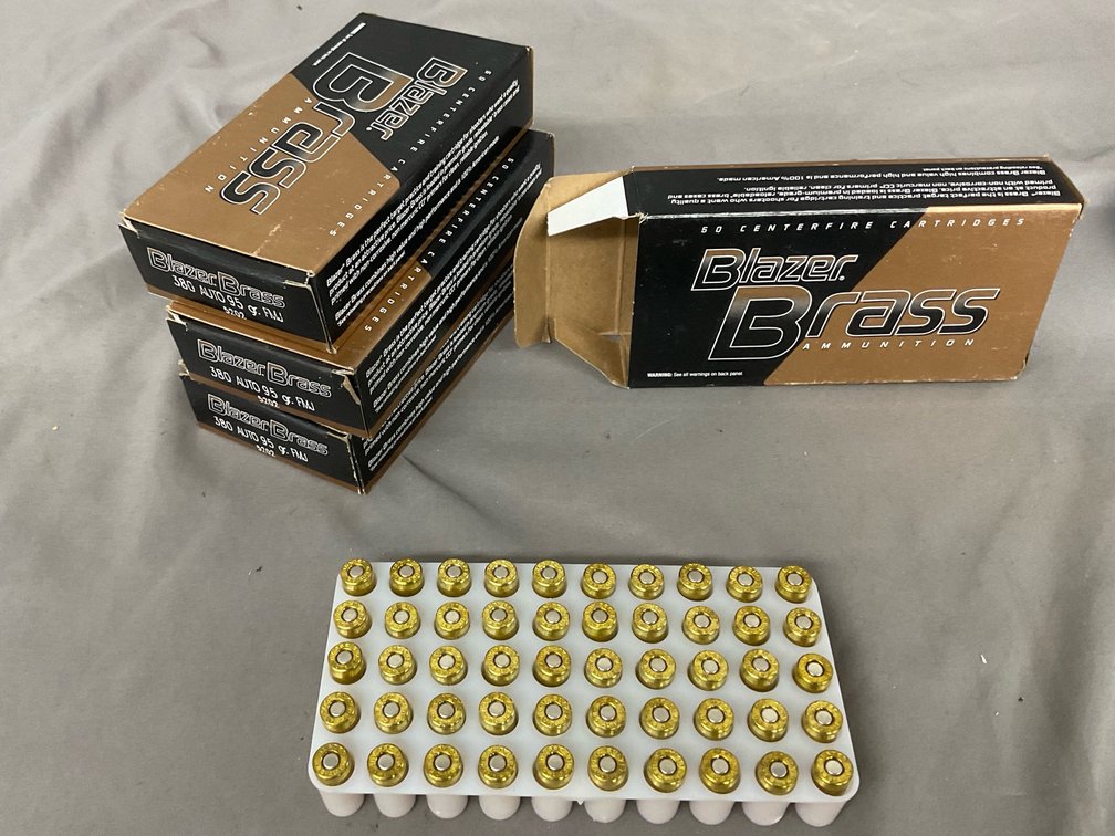 Blazer Brass 380 Auto 95gr FMJ Ammo (200)