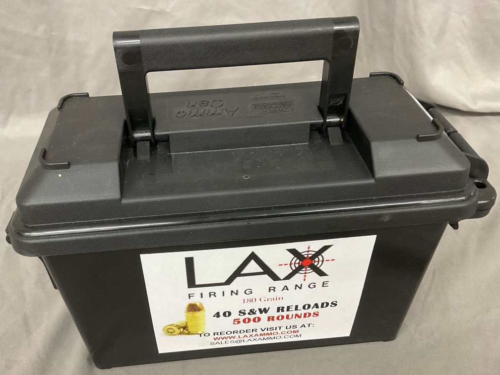 LAX Reloaded 40 S&W 180gr Ammo (500)