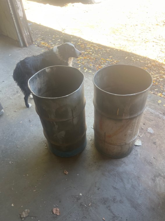 Barrel Trash Cans