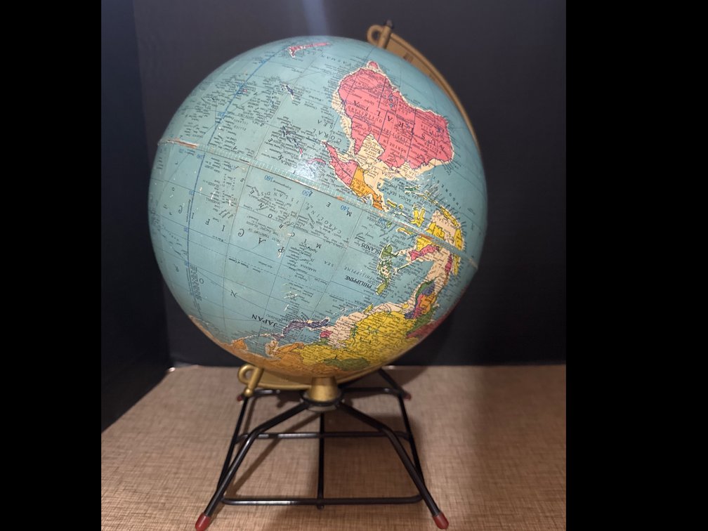 Replogle World Globe On Wire Stand