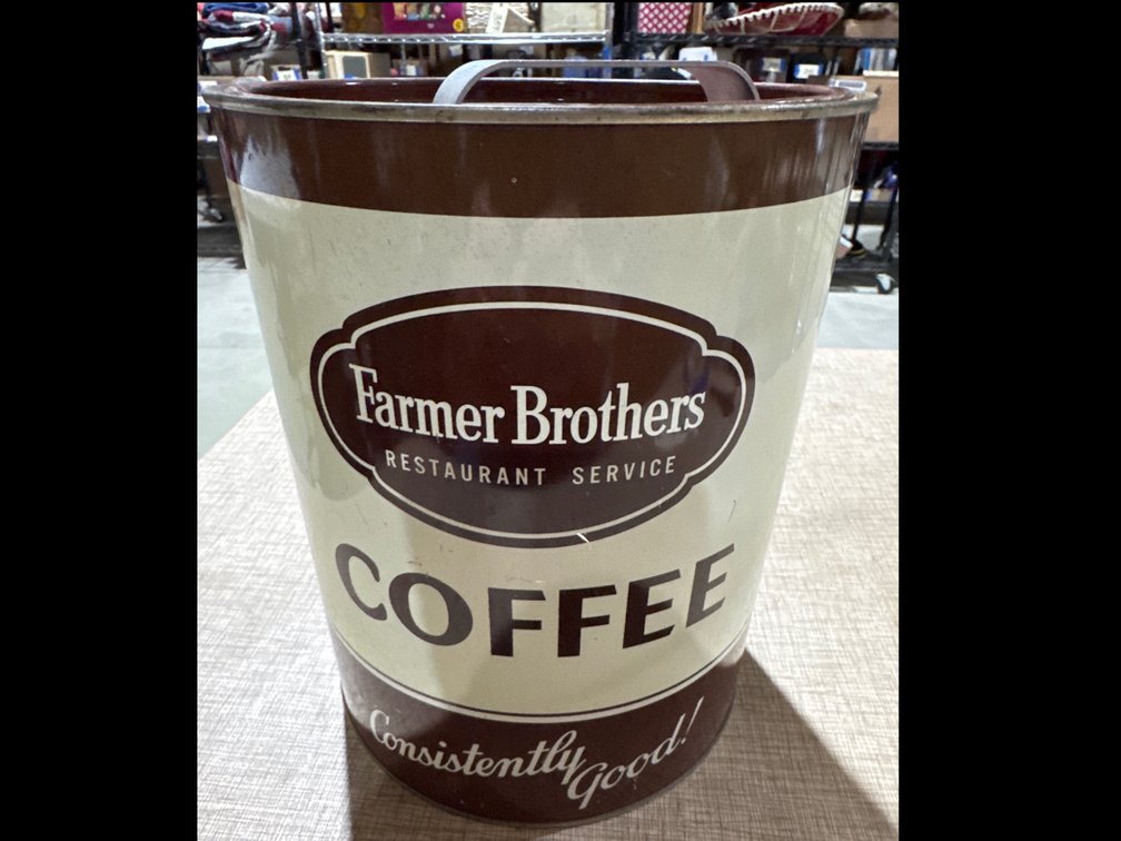 Farmer Brothers Coffee Tin Can