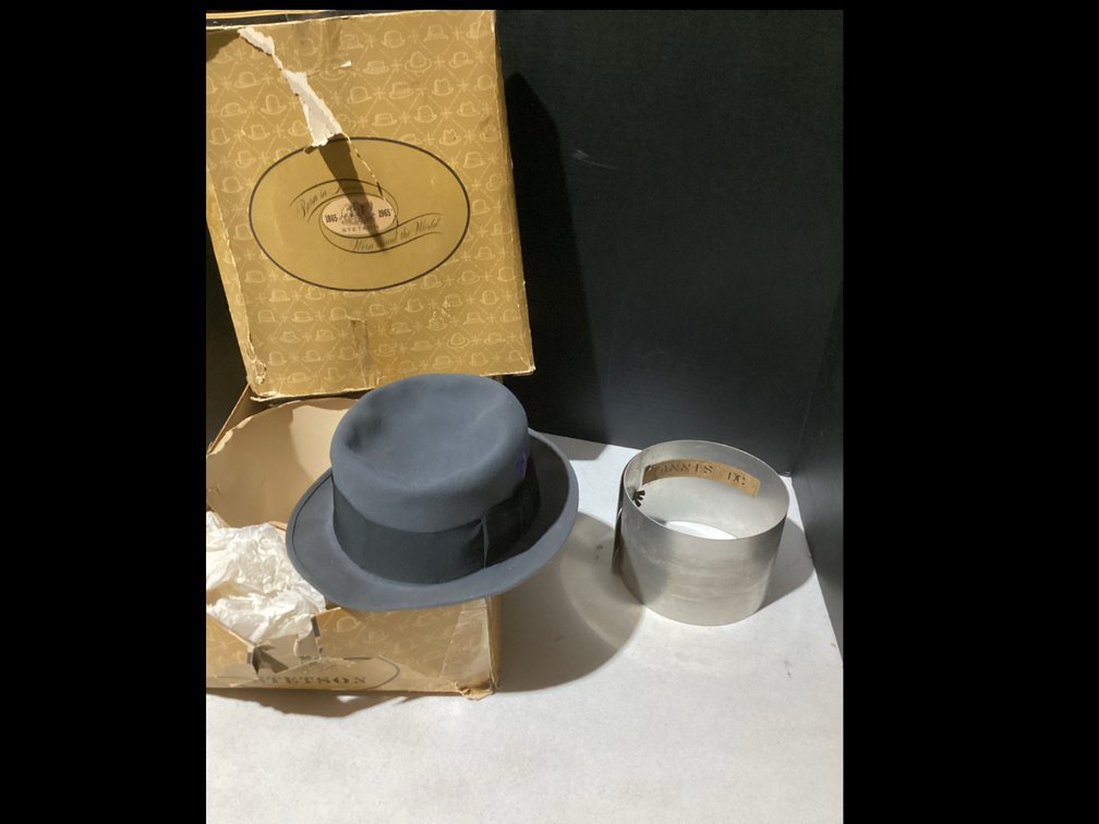Royal Stetson Top Hat - Size 7-1/2” - With At Sizer