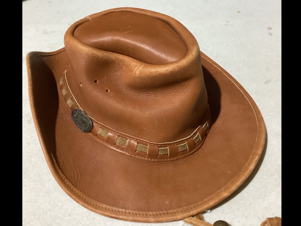 The Original “Selke” Handcrafted Leather Hat - Size Medium