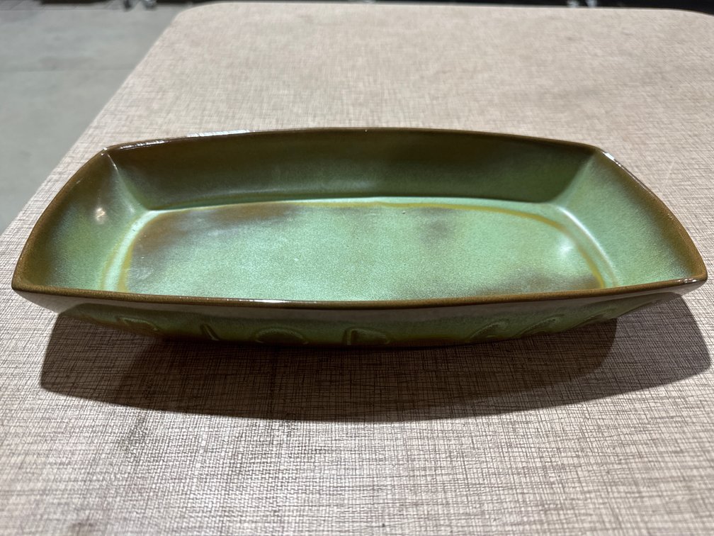 Francoma Mid-Century Pottery Boat Shaped Dish