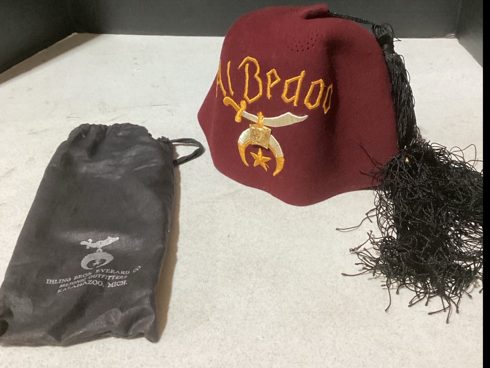 Ihling Bros.Everard Co - Masonic Outfitters Cap from Kalamazoo, Mich