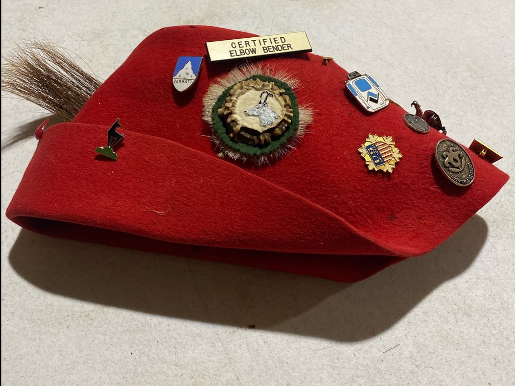 Felt Hat with Assorted Hat Pins