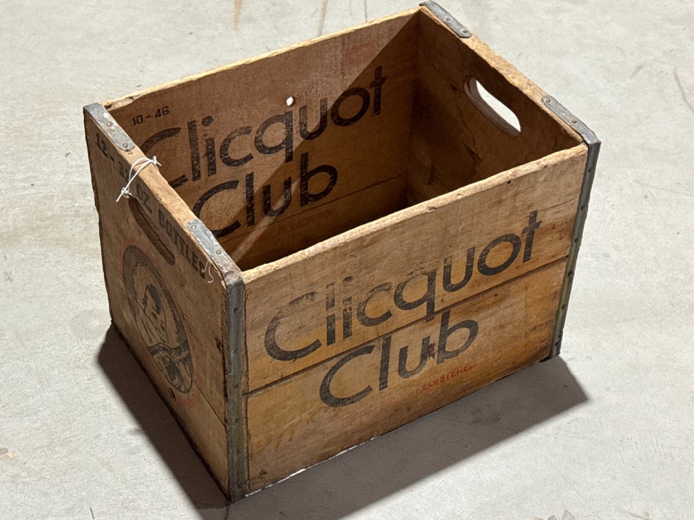 Clicquot Club Wooden Crate