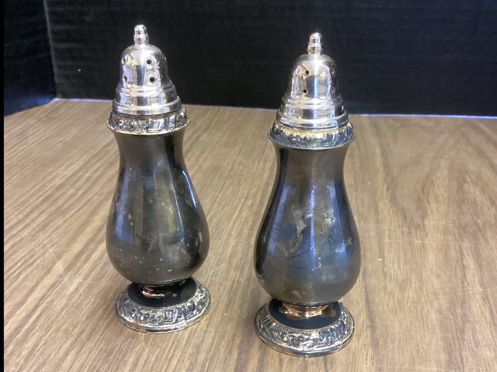 Silver Salt & Pepper Shakers