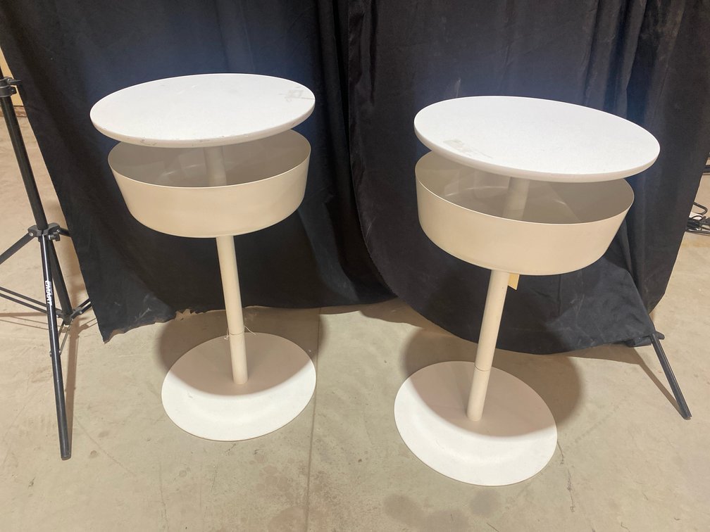 IKEA Lierskogen Bedside Table Lot of 2