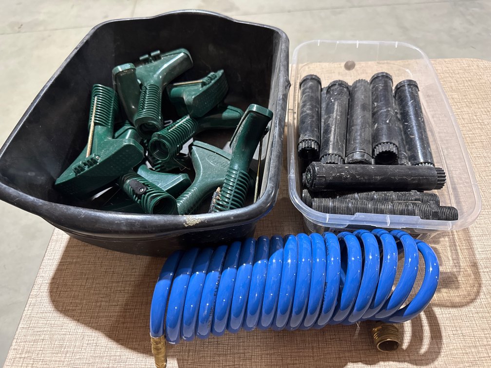 Rv Hose Coil, Fan Spray Nozzles, and Pop Up Sprinkler Bodies