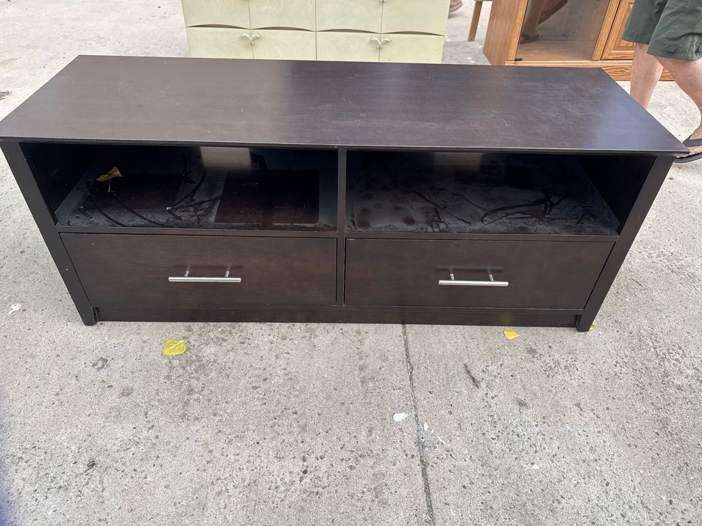 2 Drawer Wood Storage Unit