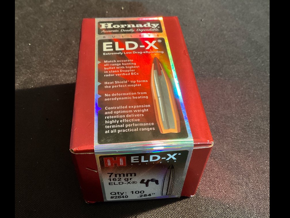 Hornady 7mm .284” 162gr ELD-X Bullets (49)