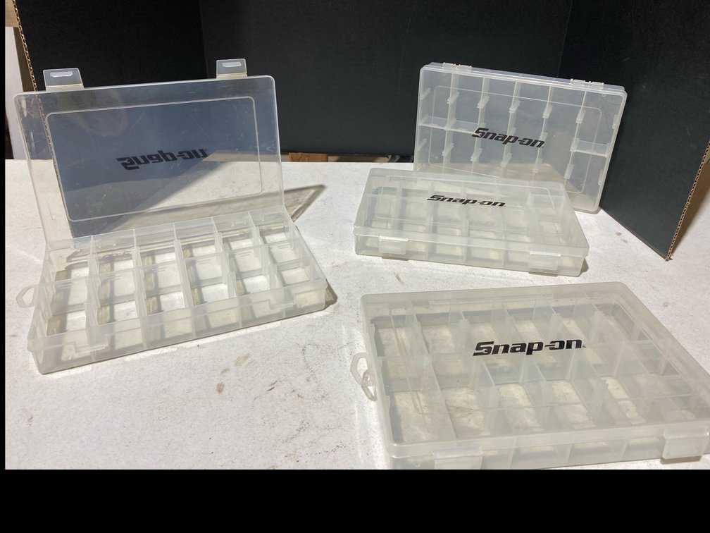 Snap On Plastic Bin Organizers Lot of 4