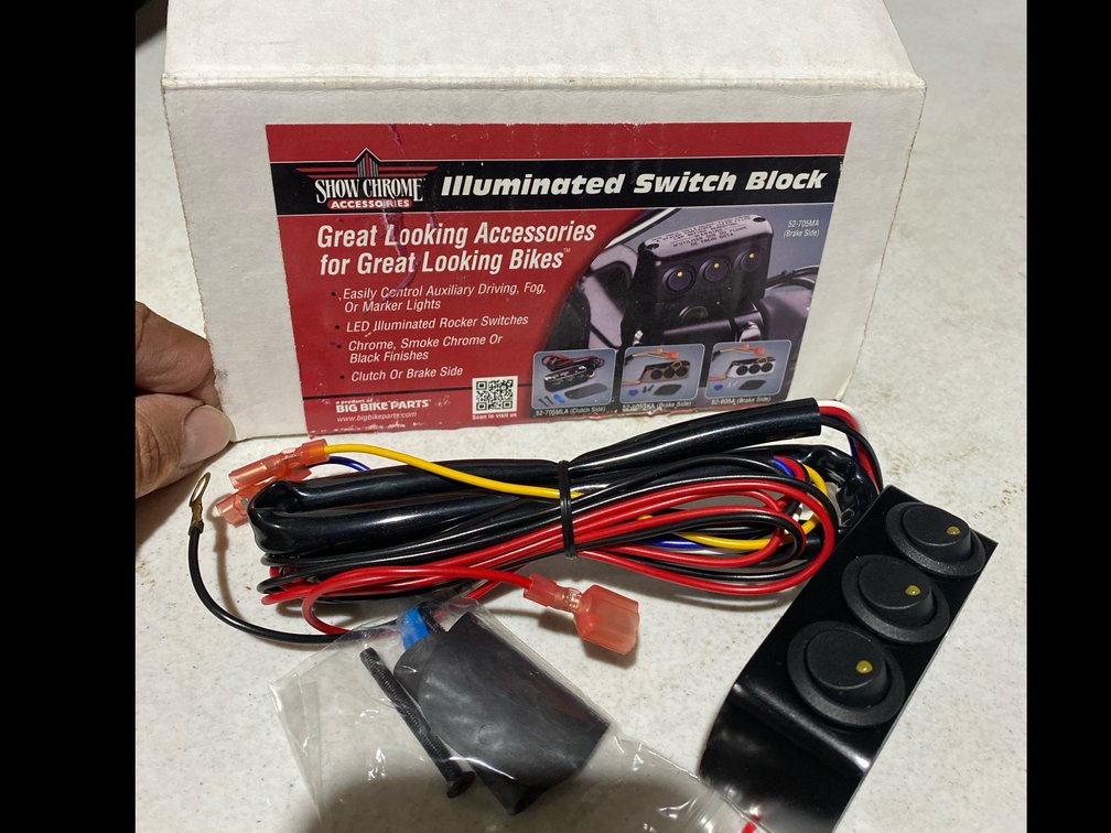 Show Chrome Illuminated Switch Block NEW