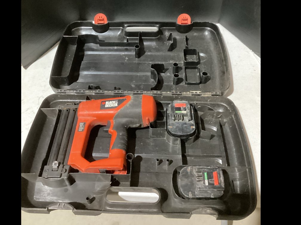 Black & Decker Nail Gun with Rechargeable Batteries