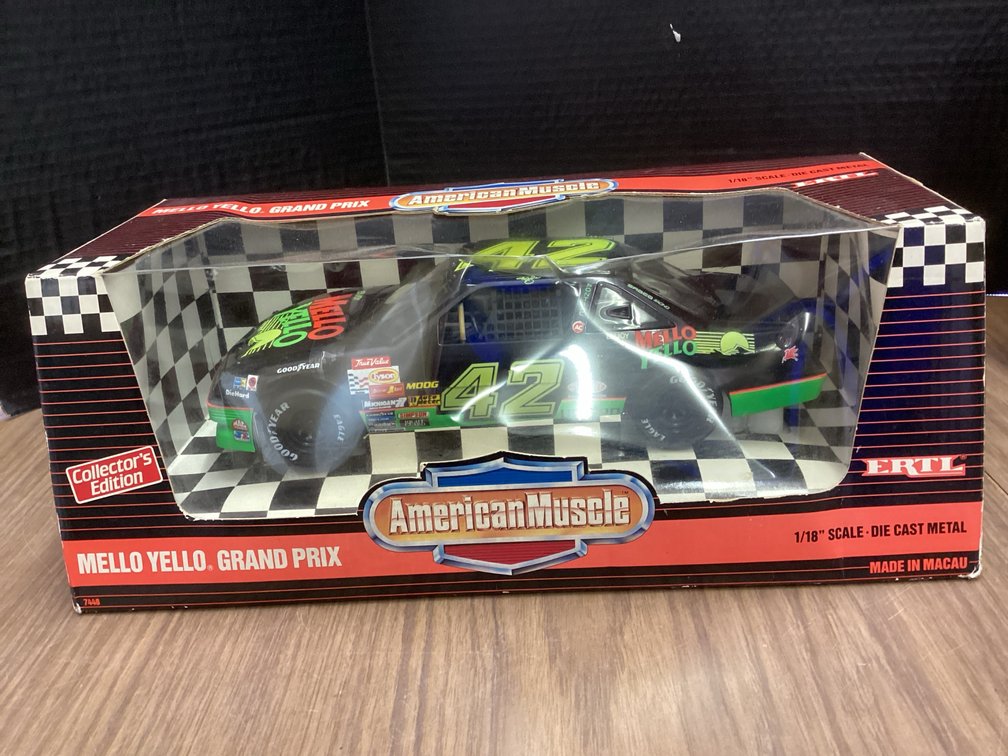 American Muscle Mellow Yello Grand Prix Die Cast Race Car