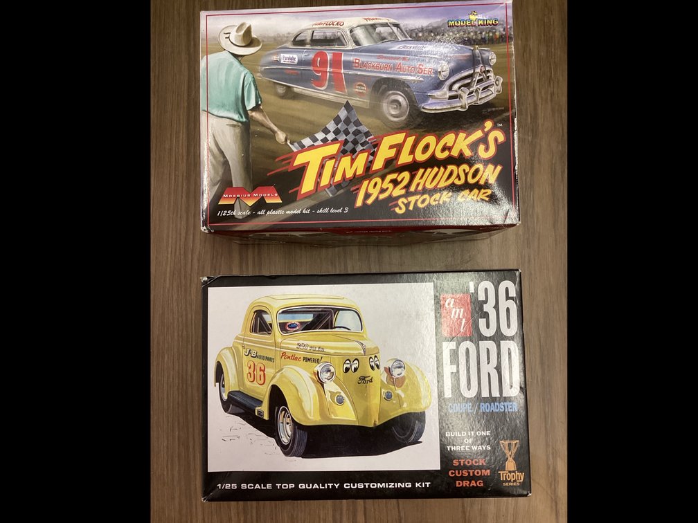 1952 Hudson StockCar & 1936 Ford Coupe Roadster Models