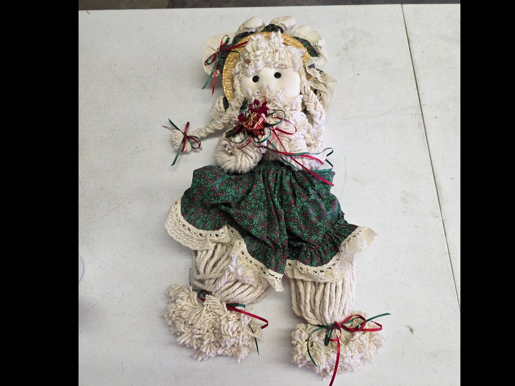Christmas Mop Doll