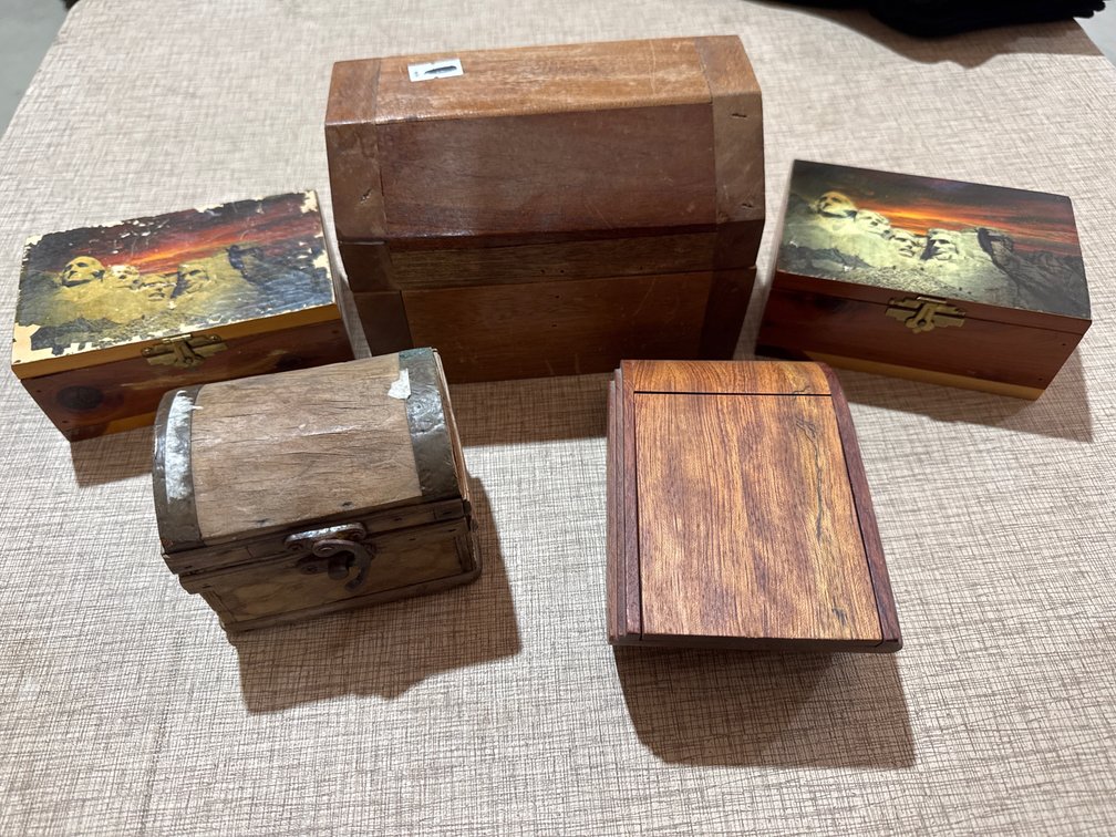 Assorted Wood Trinket Box