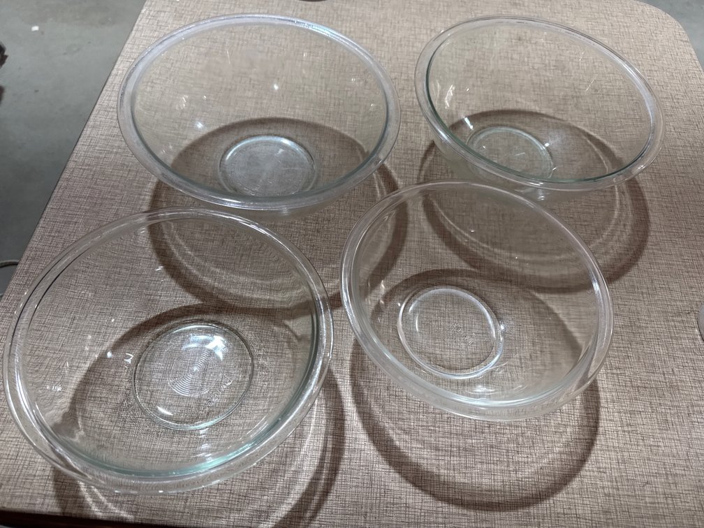 Pyrex Glass Mixing Bowls