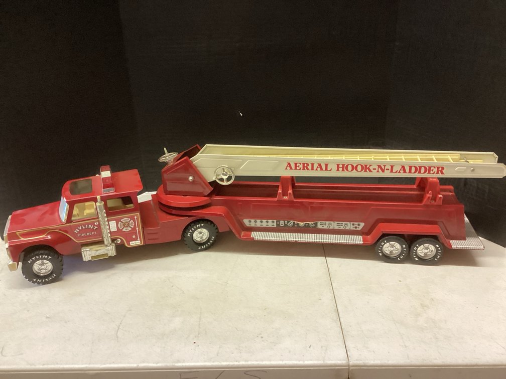 NYLint Fire Dept. Aerial Hook-N-Ladder Toy Truck