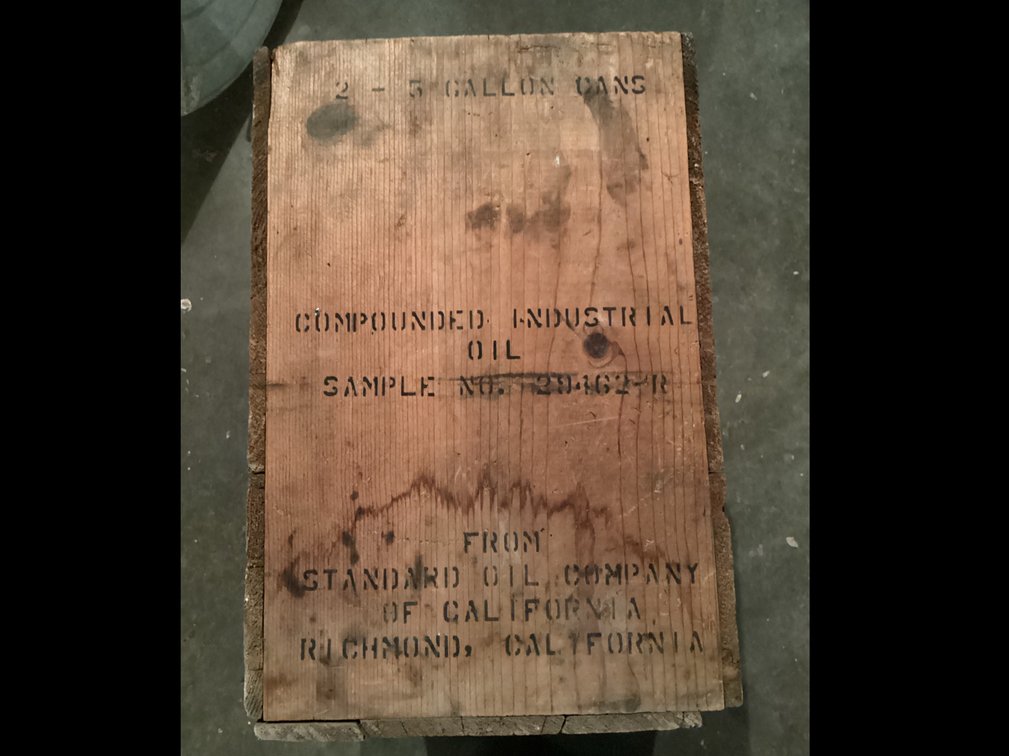 Standard Oil Company Wood Crate