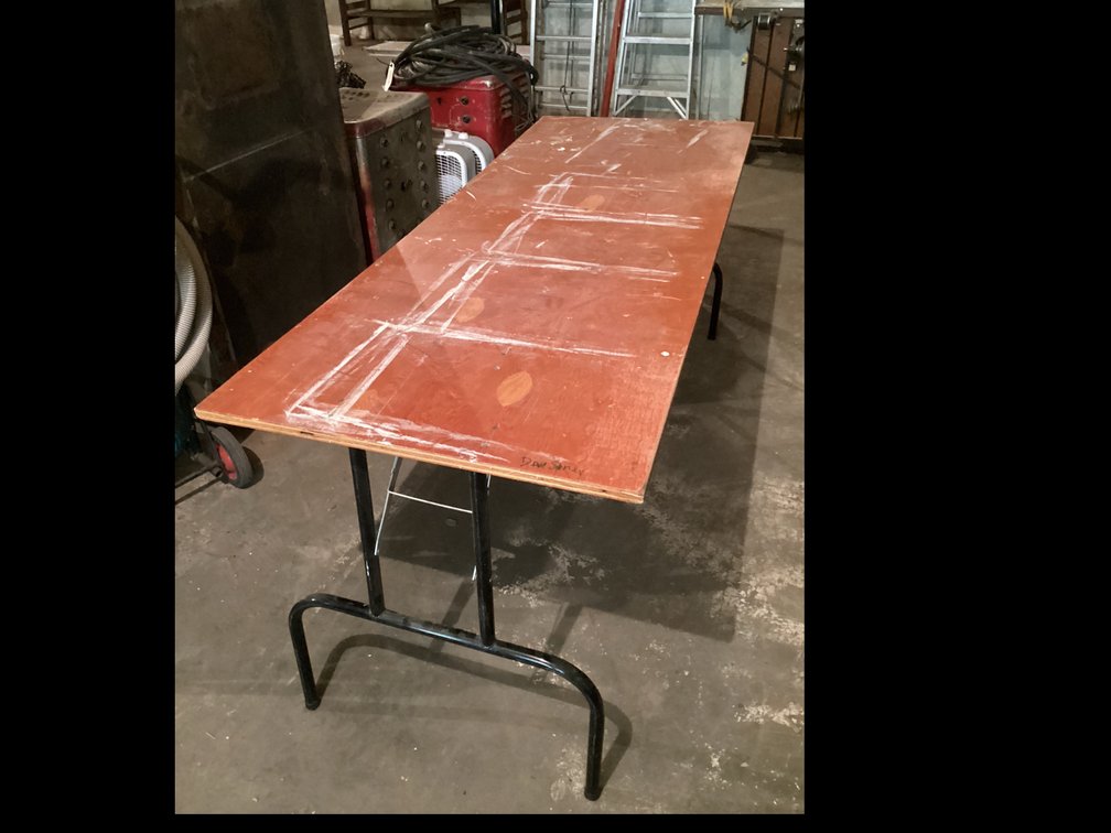 Home Made Wooden Table 72”x 29-1/2”